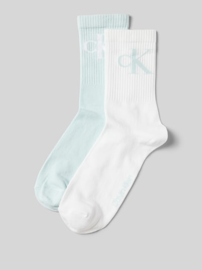 Calvin Klein Jeans Socken mit Label-Details im 2er-Pack Hellblau 1