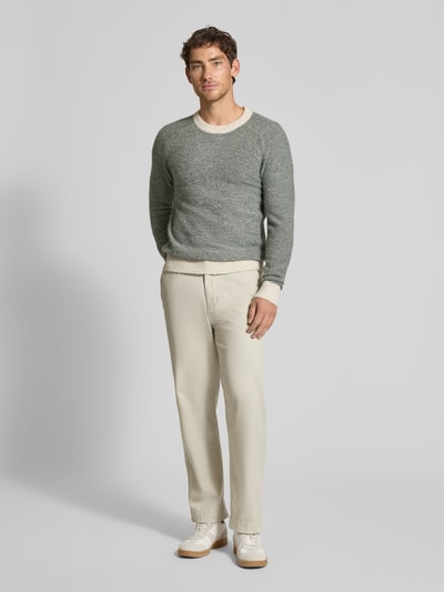 SELECTED HOMME Regular Fit Strickpullover mit Alpaka-Woll-Mix Modell 'RAI' Dunkelgruen 1