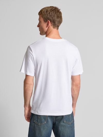 Jack & Jones T-Shirt mit Label-Print Modell 'MAKOTO' Weiss 5