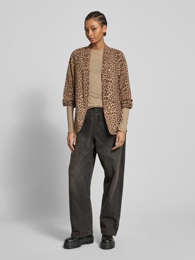 Pieces Blazer met dierenprint, model 'BOSELLA' Zand - 1