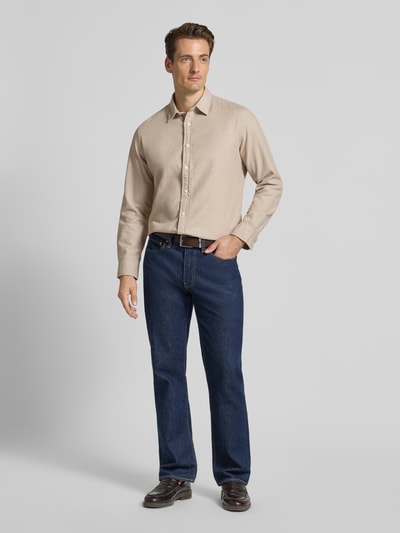 SELECTED HOMME Regular fit vrijetijdsoverhemd van puur katoen, model 'NOAH' Beige - 1