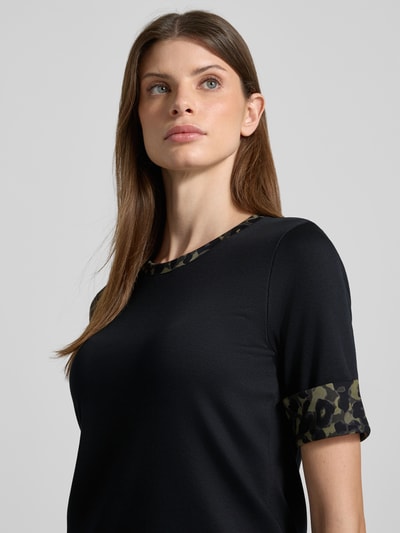 Marc Cain T-Shirt mit Ärmelumschlägen Black 3