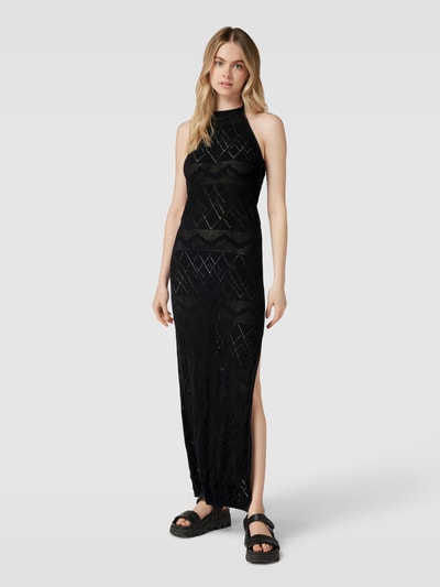 REVIEW Tricotjurk met cut-out Zwart - 4