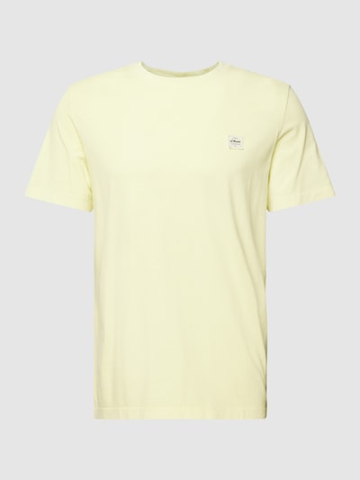 s.Oliver RED LABEL T-Shirt aus Baumwolle mit Label-Patch Grass 2