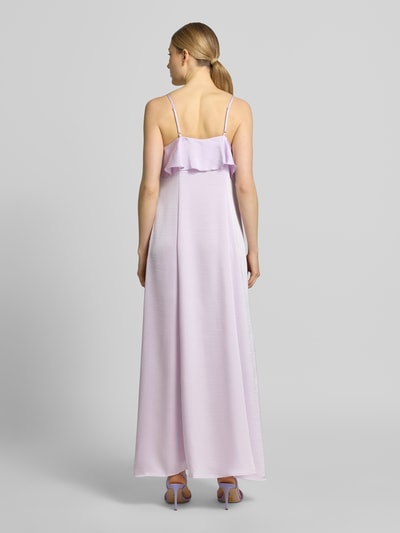 VERO MODA Midikleid mit Rüschen Modell 'ELLEN' Flieder 5
