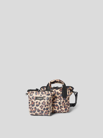 Vee Collective Crossbody Bag mit Allover-Animal-Print Hellbraun 2