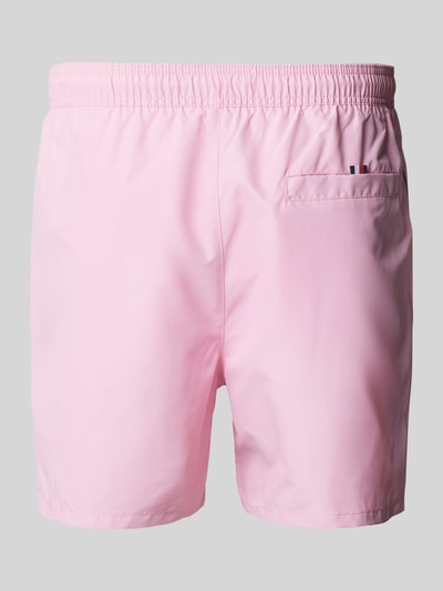 Tommy Hilfiger Regular Fit Badeshorts mit Label Stitching Rosa 3