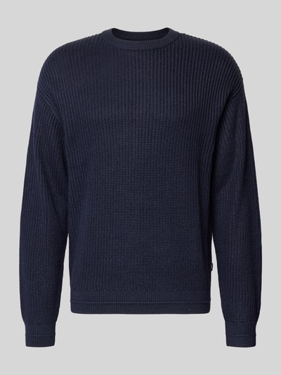 Jack & Jones Strickpullover mit Rundhalsausschnitt Modell 'KAITO' Marine 2
