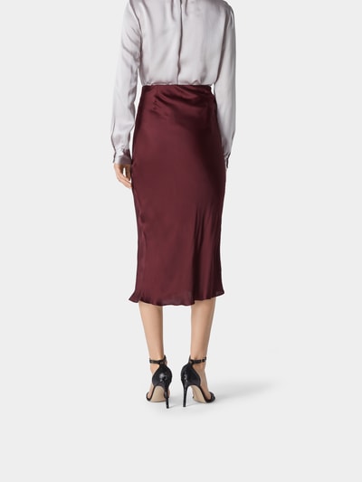 Iro Fließender Midirock Bordeaux Rot 5