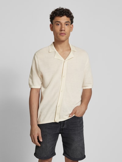 Jack & Jones Freizeithemd mit Knopfleiste Modell 'ORION' Weiss 4