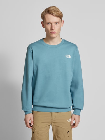 The North Face Sweatshirt mit Label-Print Petrol 4