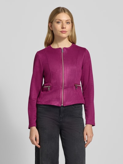 ZABAIONE Jacke mit Reißverschlusstaschen Modell 'Lu44ciaa' Bordeaux 4