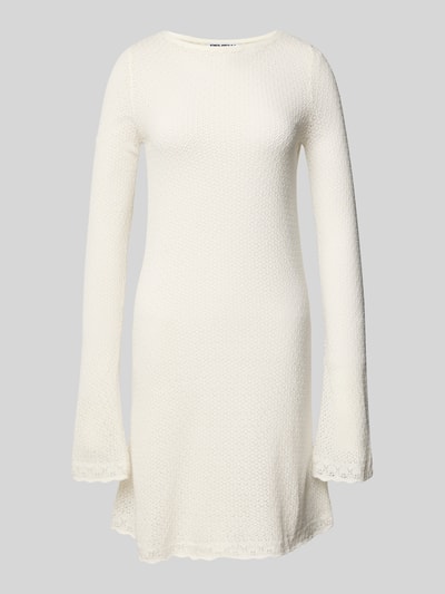 Review Strickkleid mit Rundhalsausschnitt Offwhite 2