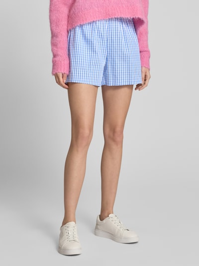 VILLA SOPHIE Korte broek met labelpatch, model 'CARLA' Lichtblauw - 4