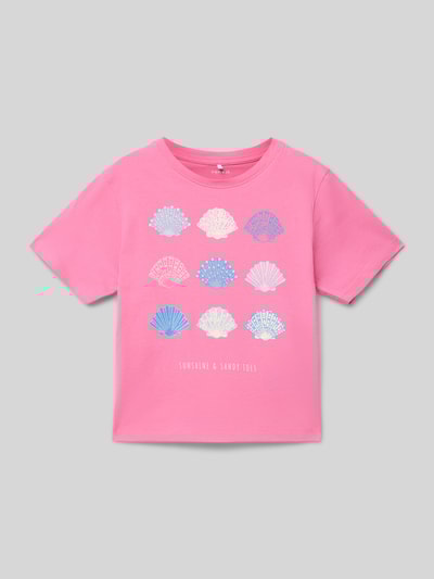 Name It T-shirt met motiefprint, model 'JASSA' Felroze - 1