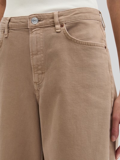 Marc O'Polo Wide Leg Hose aus Baumwoll-Mix Modell 'TOLVA' Beige 3