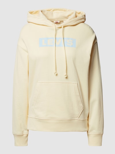 Levi's® Hoodie mit Label-Print Ecru 2