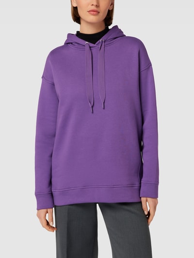 Jake*s Casual Hoodie met tunnelkoord Prune - 4