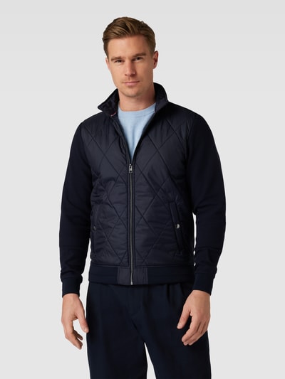 Christian Berg Men Sweatjack met opstaande kraag Marineblauw - 4