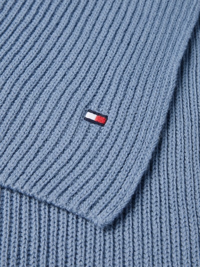 Tommy Hilfiger Schal aus Baumwoll-Kaschmir-Mix Hellblau 2