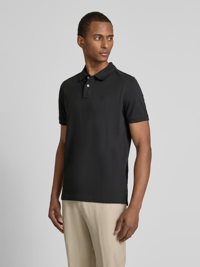 MCNEAL Regular Fit Poloshirt mit Knopfleiste und Label-Stitching Black 4