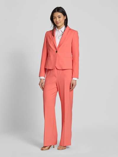 comma Regular Fit Blazer mit Reverskragen und Knopfverschluss Koralle 1