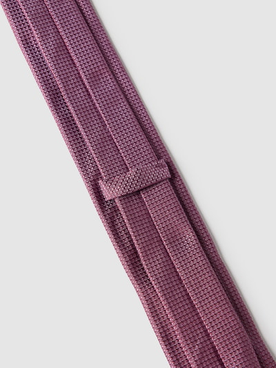 BOSS Slim Fit Krawatte aus Seide mit Allover-Muster Fuchsia 4