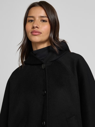 Brax Relaxed Fit Wolljacke mit weiten Ärmelabschlüssen Modell 'Dublin' Black 3