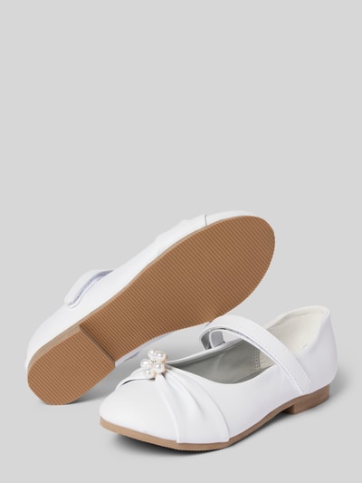 Happy Girls Ballerinas mit Applikation und Klettverschluss Weiss 4