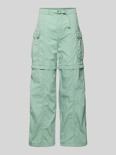 Produktfoto, Cargohose mit aufgesetzten Taschen von Levi’s®, jasny miętowy kolor, luźny krój, bawełna, jednolity, kieszenie, widok z przodu