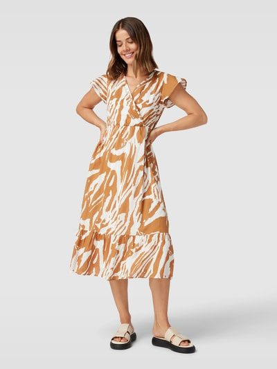 More & More Midi-jurk met dierenprint Beige - 4