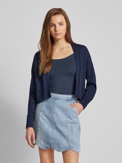 Esprit Cropped Cardigan mit gerippten Abschlüssen Marine 4