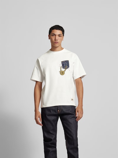 Evisu T-Shirt mit Motiv-Print Weiss 4