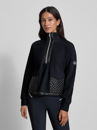 Marc Cain Sweatshirt met opstaande kraag Zwart - 4