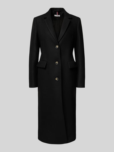 Tommy Hilfiger Płaszcz wełniany o kroju regular fit z domieszką kaszmiru  2