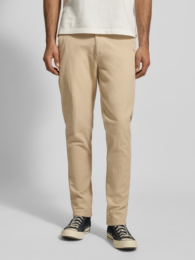 JACK & JONES Slim fit broek met stretch, model 'Marco' Beige - 4
