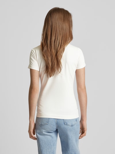 Guess T-Shirt mit floralem Muster und Label-Print Offwhite 5