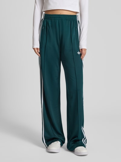 adidas Originals Spodnie dresowe z elastycznym ściągaczem Ciemnozielony 4