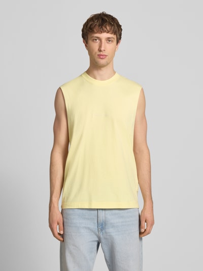 JACK & JONES T-Shirt mit Stitching Pastellgelb 4