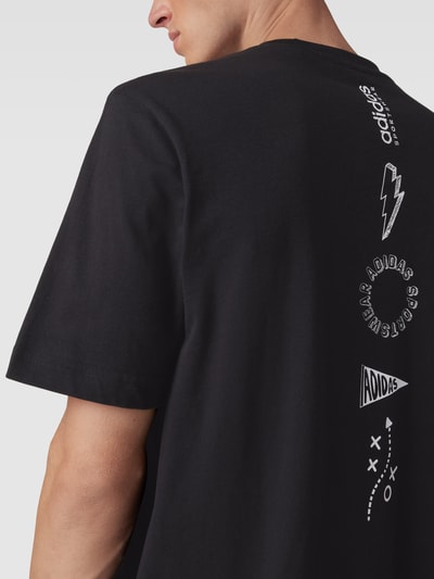 ADIDAS SPORTSWEAR T-shirt z detalami z logo Czarny 3