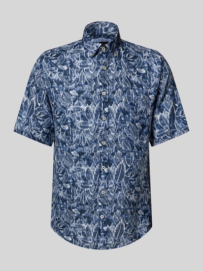 Fynch-Hatton Vrijetijdsoverhemd met knoopsluiting Marineblauw - 2