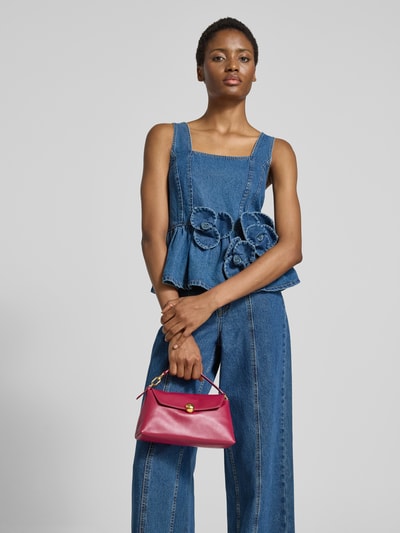 FURLA Shoulder Bag aus echtem Leder Modell 'SFERA' Bordeaux 1