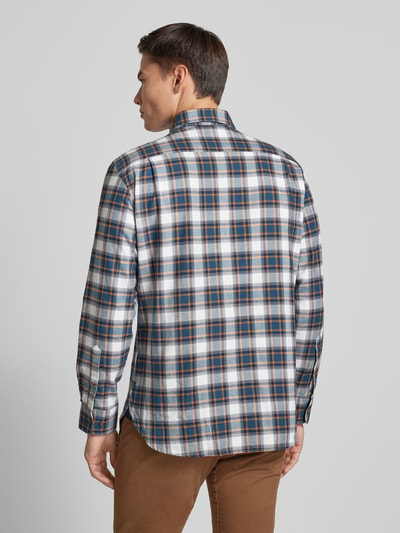 Christian Berg Men Freizeithemd mit Button-Down-Kragen Petrol 5