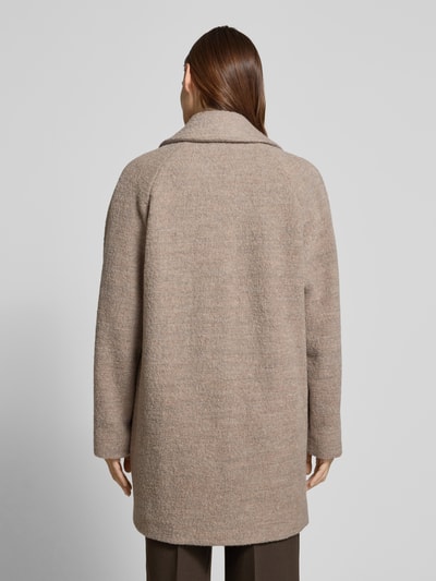 BOSS Lange wollen jas met reverskraag, model 'CALODINO2' Lichtgrijs - 5