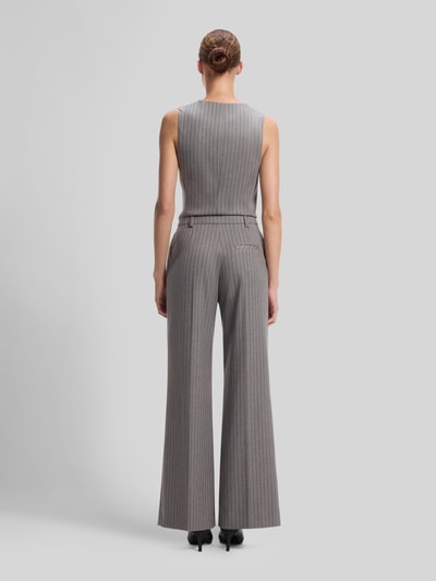 HUGO Regular Fit Weite Hose mit Viskose-Anteil Modell 'Hasmina' Mittelgrau 5