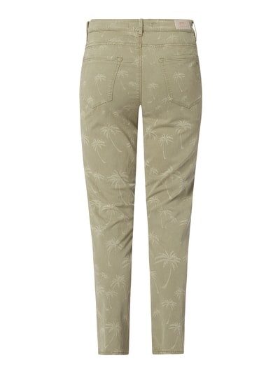 Brax Cropped Jeans mit Stretch-Anteil  Modell 'Shakira'  Khaki 3