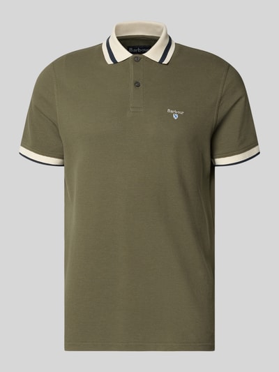 Barbour Koszulka polo o kroju regular fit z czystej bawełny model 'ANTHORN' Oliwkowy 1