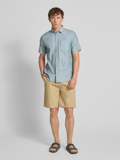 Tom Tailor Regular Fit Freizeithemd aus reiner Baumwolle Gruen 1