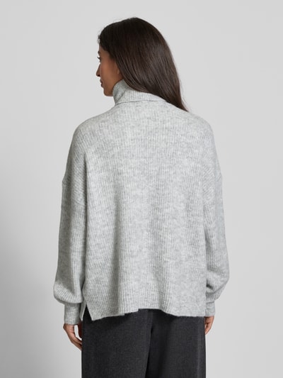 Rich & Royal Rollkragenpullover in Melange-Optik Mittelgrau 5