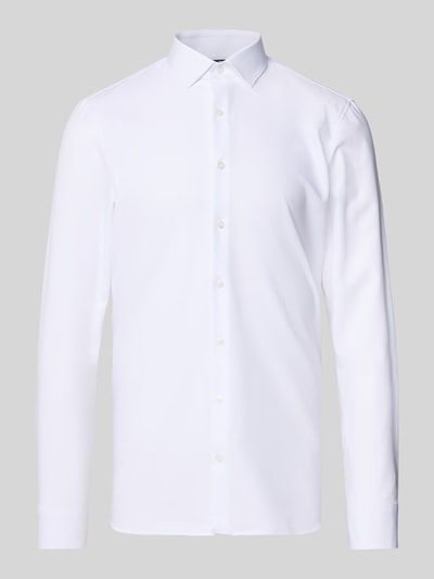 OLYMP No. Six Slim Fit Businesshemd aus Twill mit Stretch-Anteil Weiss 2